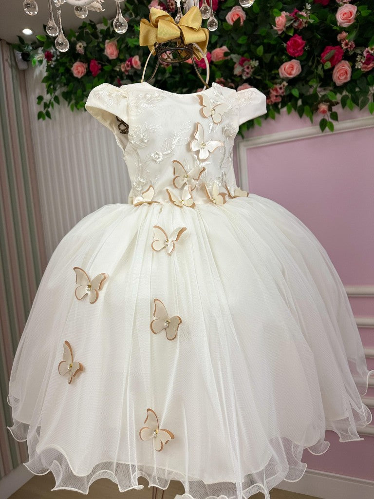 Vestido Juvenil - Midi Vila Lele Sabrina Off - Leveza e Elegância para Meninas | Bebeloo Kids