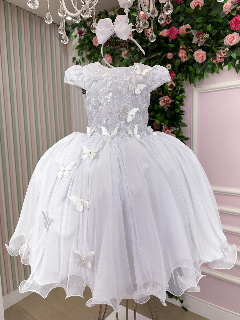 Vestido Juvenil - Midi Vila Lele Sabrina Branco (VESTJMDSBRNCO)