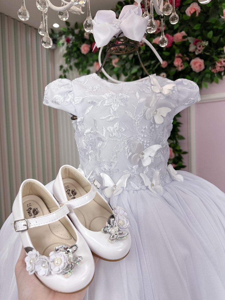 Vestido Juvenil - Midi Vila Lele Sabrina Branco (VESTJMDSBRNCO)