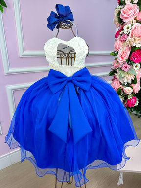 Vestido Juvenil Vila Lele Ivete Peito Off e Saia Azul Royal - Leveza e Elegância para Meninas | Bebeloo Kids
