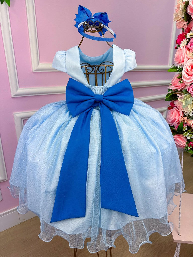 Vestido Juvenil Vila Lele Luiza Azul Bebe - Leveza e Elegância para Meninas | Bebeloo Kids