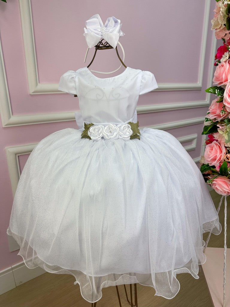 Vestido Juvenil Vila Lele Luiza Branco - Leveza e Elegância para Meninas | Bebeloo Kids
