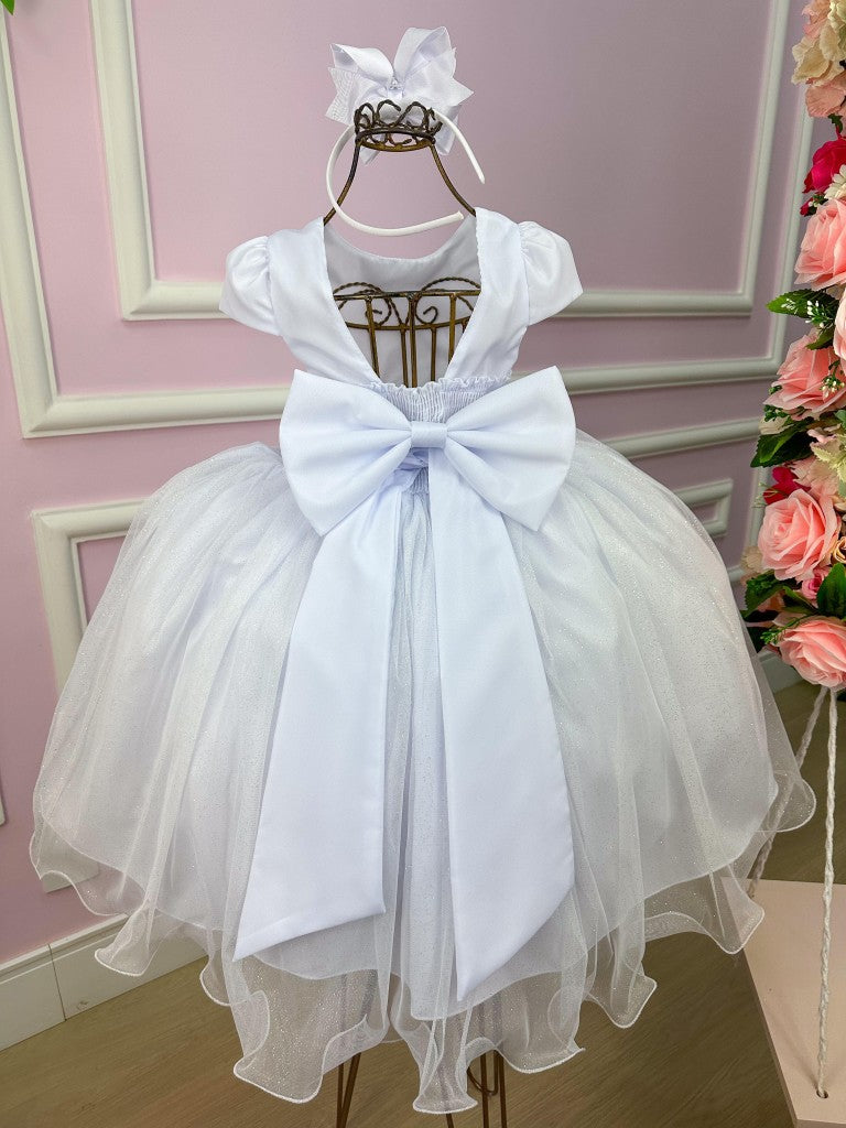 Vestido Juvenil Vila Lele Luiza Branco - Leveza e Elegância para Meninas | Bebeloo Kids