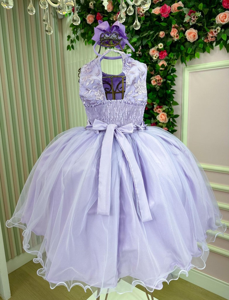 Vestido Juvenil Vila Lele Regata Flores Lilas - Leveza e Elegância para Meninas | Bebeloo Kids