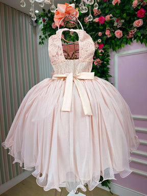 Vestido Juvenil Vila Lele Regata Flores Pessego - Leveza e Elegância para Meninas | Bebeloo Kids
