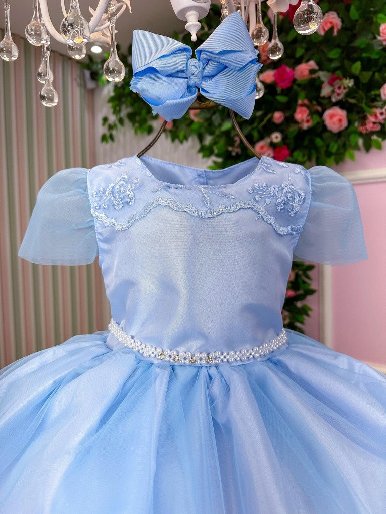 Vestido Marie Azul Bebe Carina - Leveza e Elegância para Meninas | Bebeloo Kids
