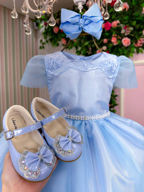 Vestido Marie Azul Bebe Carina - Leveza e Elegância para Meninas | Bebeloo Kids
