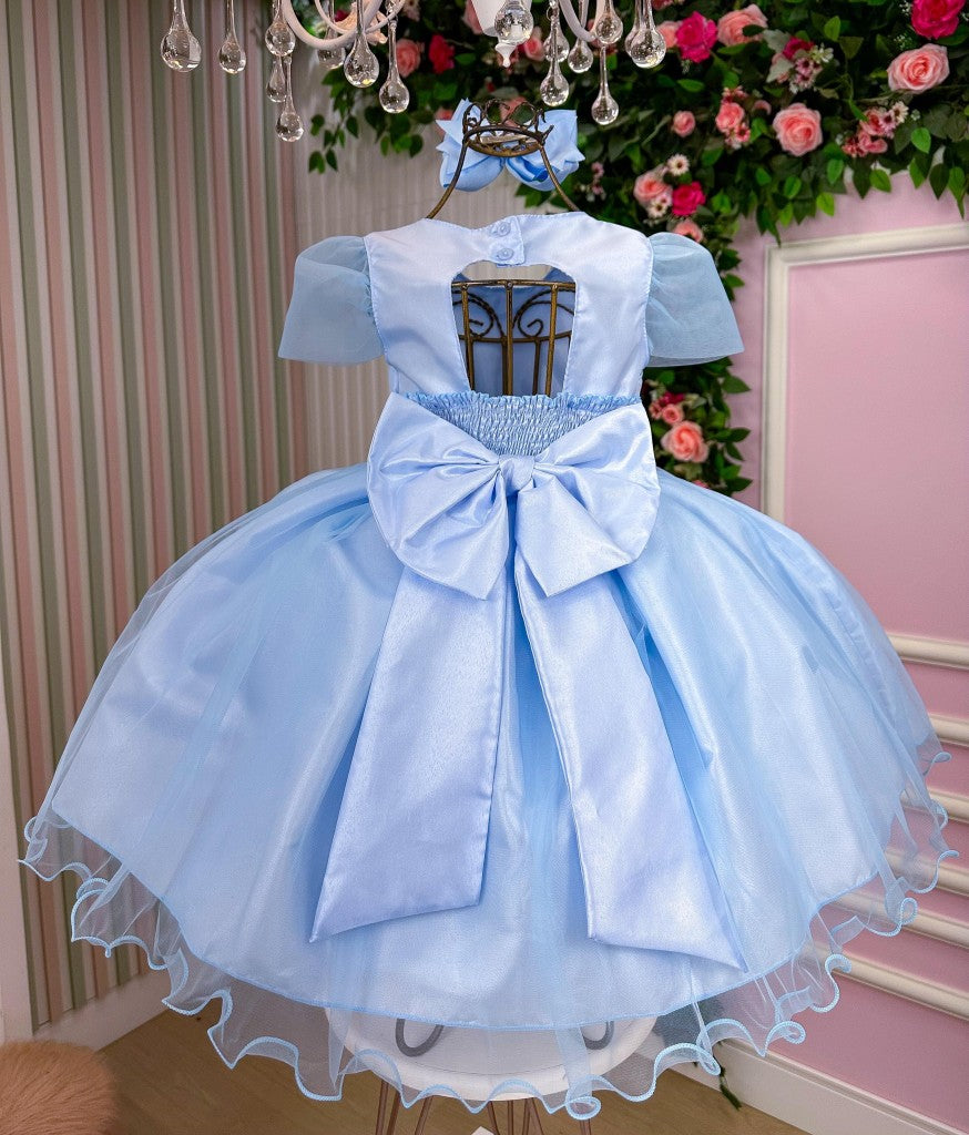 Vestido Marie Azul Bebe Carina - Leveza e Elegância para Meninas | Bebeloo Kids