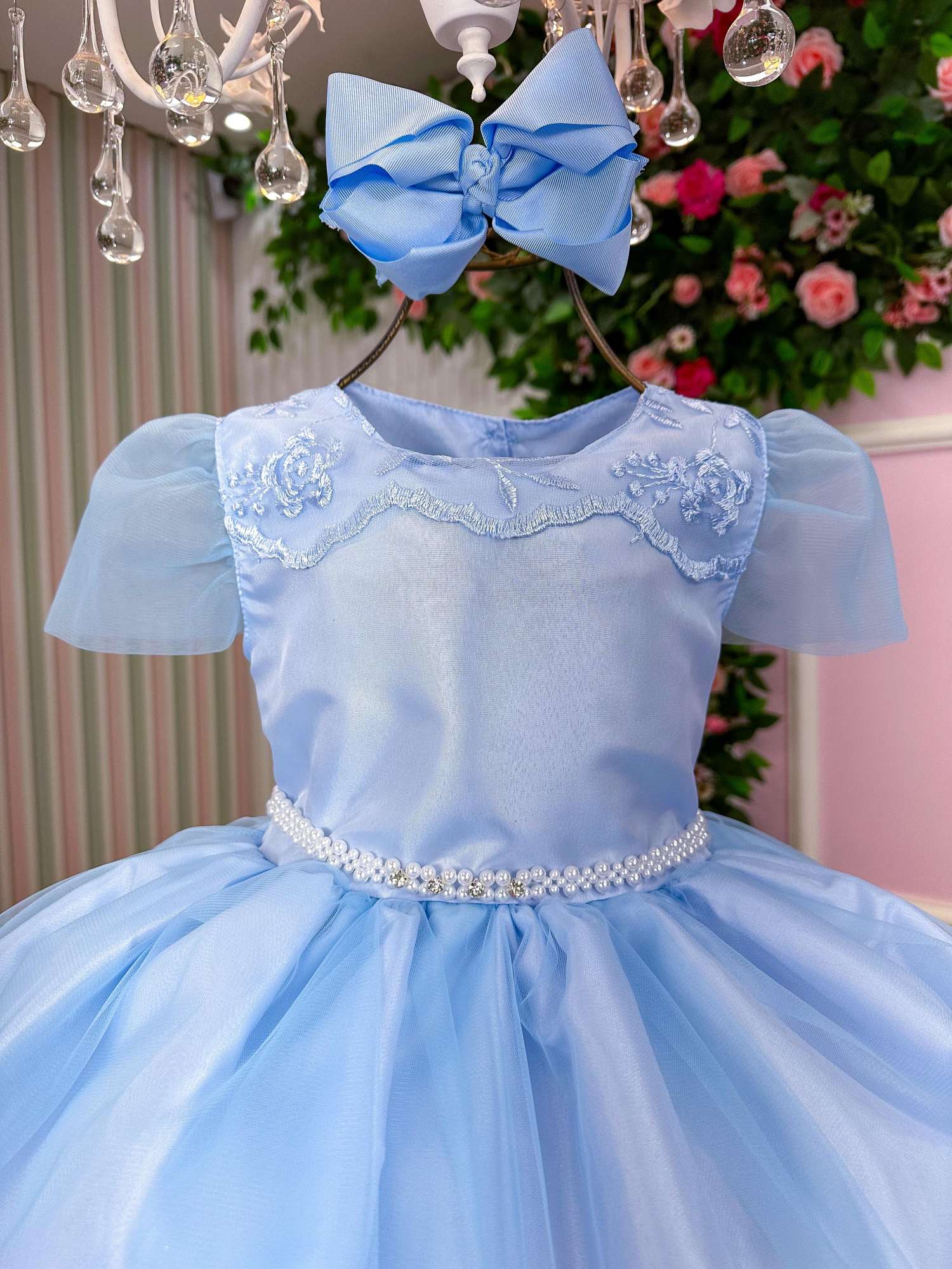 Vestido Marie Azul Bebe Carina - Leveza e Elegância para Meninas | Bebeloo Kids