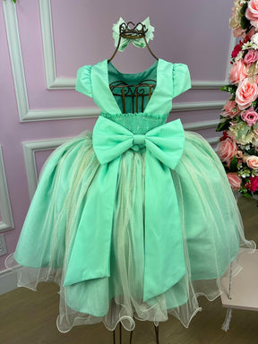 Vestido Juvenil Vila Lele Luiza Verde Menta - Leveza e Elegância para Meninas | Bebeloo Kids