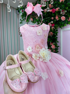 Vestido Juvenil Vila Lele Regata Flores Rosa Bebe - Leveza e Elegância para Meninas | Bebeloo Kids