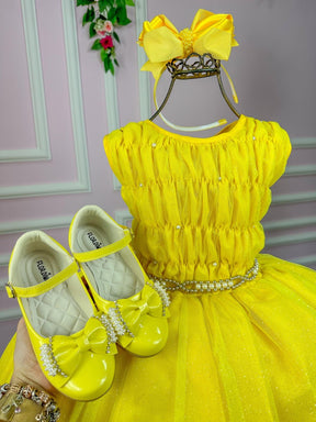 Vestido Marie Juvenil Ana Amarelo - Leveza e Elegância para Meninas | Bebeloo Kids