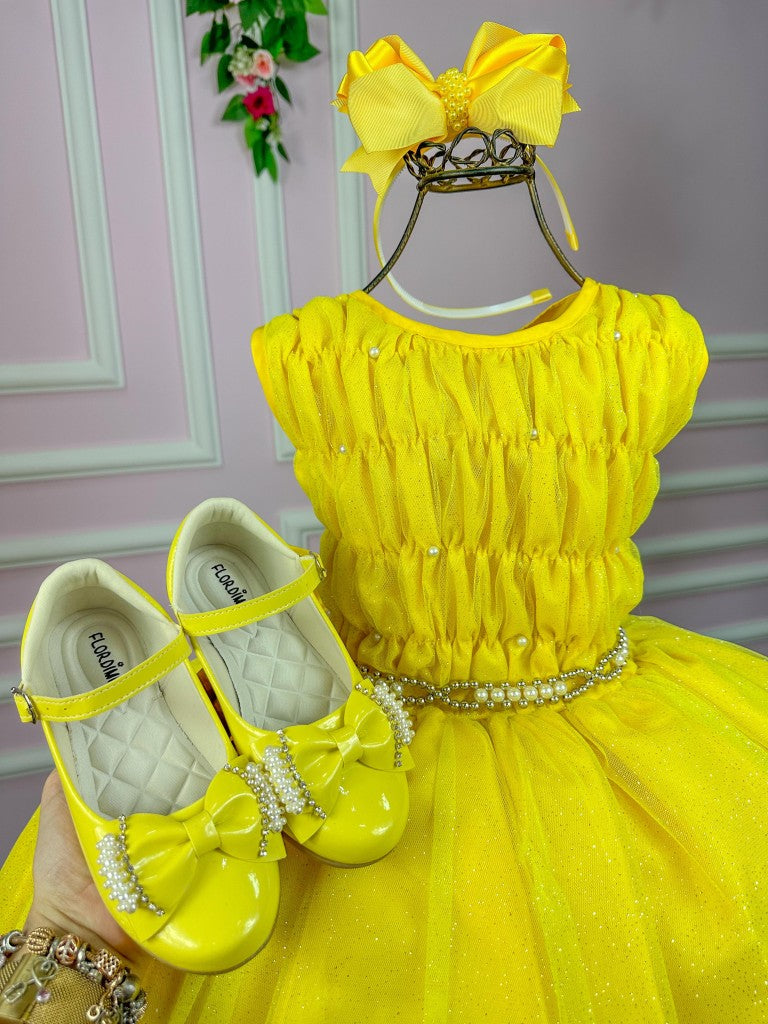 Vestido Marie Juvenil Ana Amarelo - Leveza e Elegância para Meninas | Bebeloo Kids