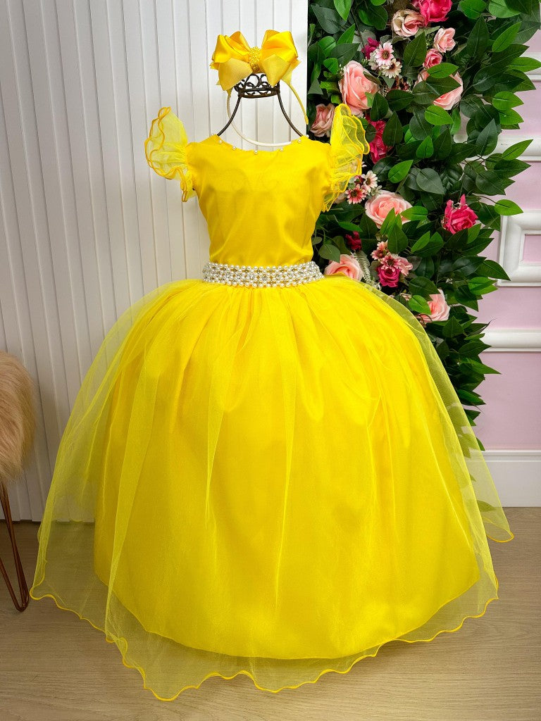Vestido Marie Longo Amanda Amarelo - Leveza e Elegância para Meninas | Bebeloo Kids