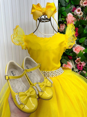 Vestido Marie Longo Amanda Amarelo - Leveza e Elegância para Meninas | Bebeloo Kids