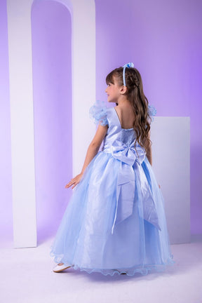 Vestido Marie Longo Amanda Azul Bebe - Leveza e Elegância para Meninas | Bebeloo Kids