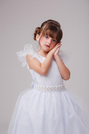 Vestido Marie Longo Amanda Branco - Leveza e Elegância para Meninas | Bebeloo Kids