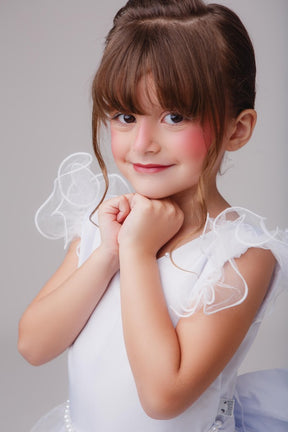 Vestido Marie Longo Amanda Branco - Leveza e Elegância para Meninas | Bebeloo Kids