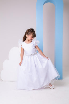 Vestido Marie Longo Amanda Branco - Leveza e Elegância para Meninas | Bebeloo Kids
