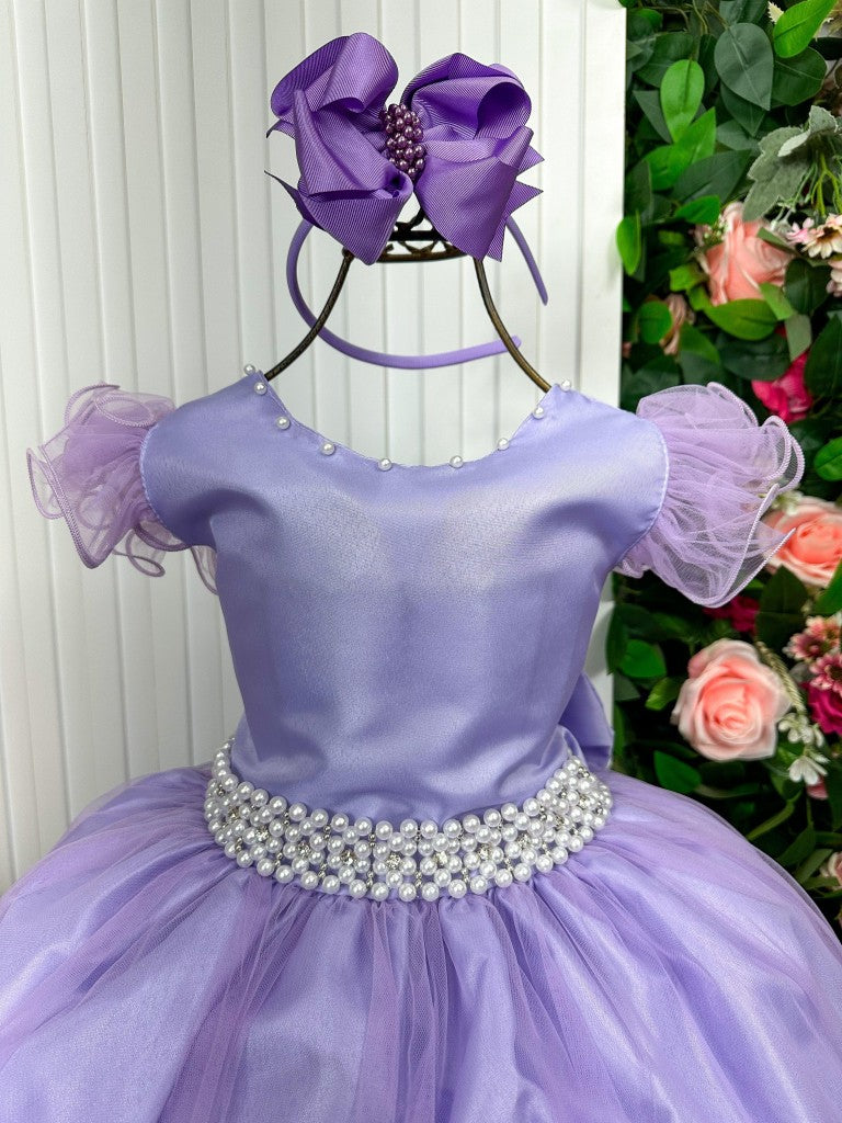Vestido Marie Longo Amanda Lilas - Leveza e Elegância para Meninas | Bebeloo Kids