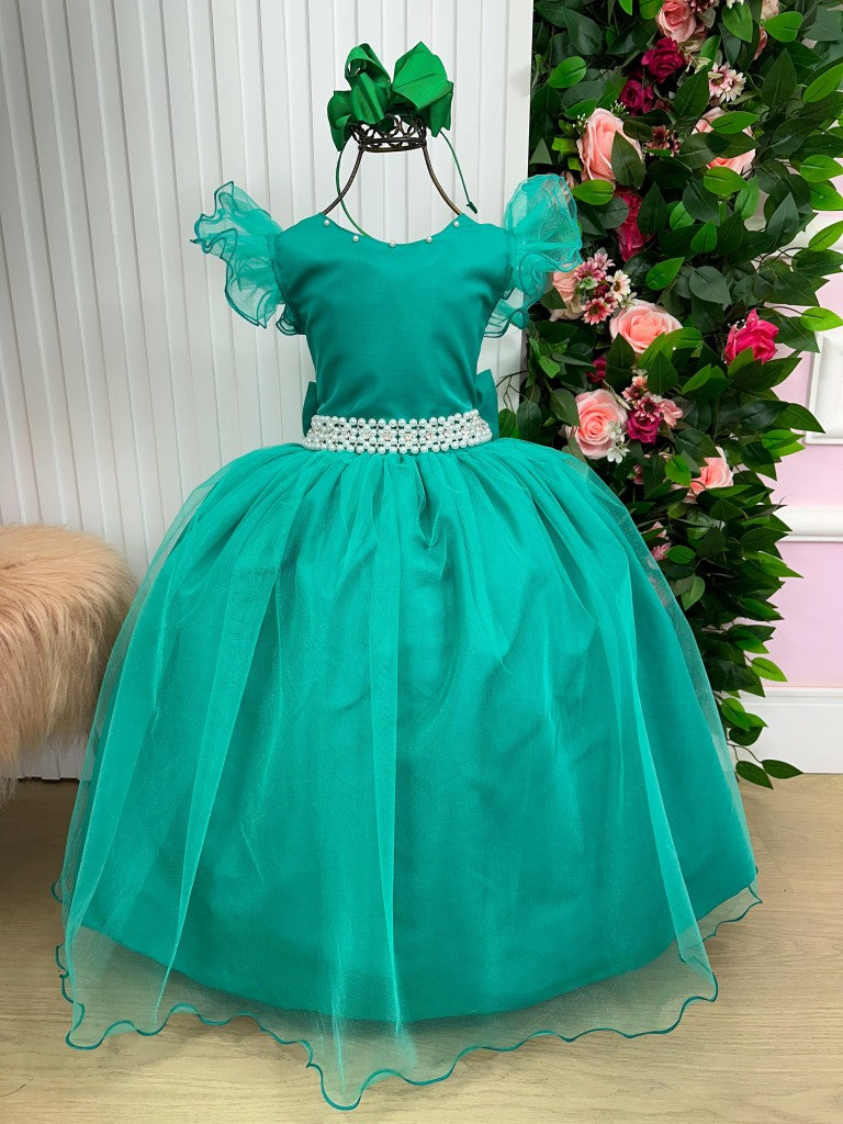 Vestido Marie Longo Amanda Verde Jade - Leveza e Elegância para Meninas | Bebeloo Kids