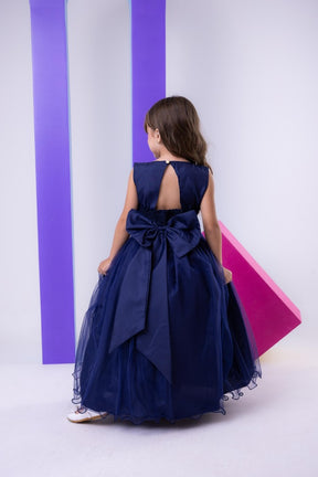 Vestido Marie Longo Larissa Azul Petroleo - Leveza e Elegância para Meninas | Bebeloo Kids