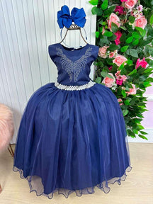 Vestido Marie Longo Larissa Azul Petroleo