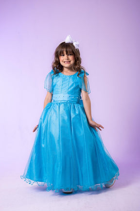 Vestido Marie Longo Mel Azul Tiffany - Leveza e Elegância para Meninas | Bebeloo Kids