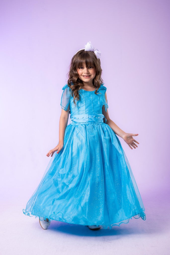 Vestido Marie Longo Mel Azul Tiffany - Leveza e Elegância para Meninas | Bebeloo Kids
