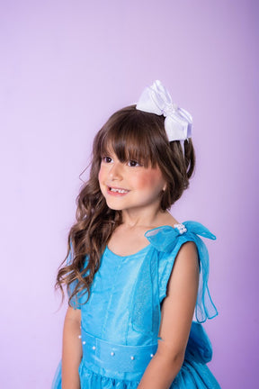 Vestido Marie Longo Mel Azul Tiffany - Leveza e Elegância para Meninas | Bebeloo Kids
