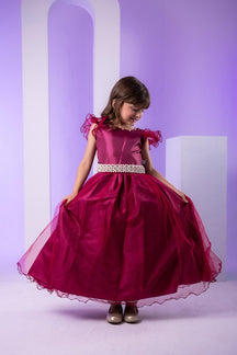 Vestido Marie Longo Amanda Marsala - Leveza e Elegância para Meninas | Bebeloo Kids