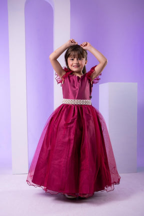 Vestido Marie Longo Amanda Marsala - Leveza e Elegância para Meninas | Bebeloo Kids
