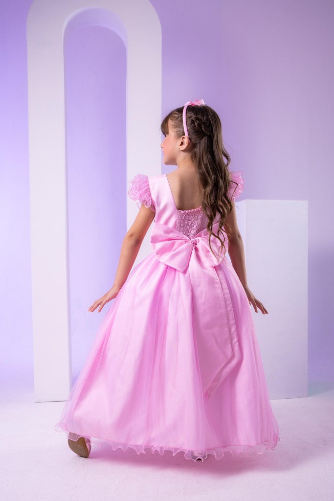 Vestido Marie Longo Amanda Rosa Bebe - Leveza e Elegância para Meninas | Bebeloo Kids
