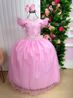 Vestido Marie Longo Amanda Rosa Bebe - Leveza e Elegância para Meninas | Bebeloo Kids
