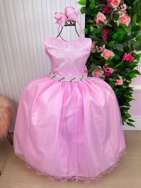 Vestido Marie Longo Larissa Rosa Bebe - Leveza e Elegância para Meninas | Bebeloo Kids