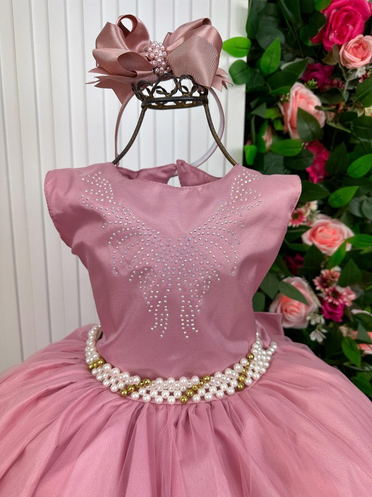 Vestido Marie Longo Larissa Rose - Leveza e Elegância para Meninas | Bebeloo Kids