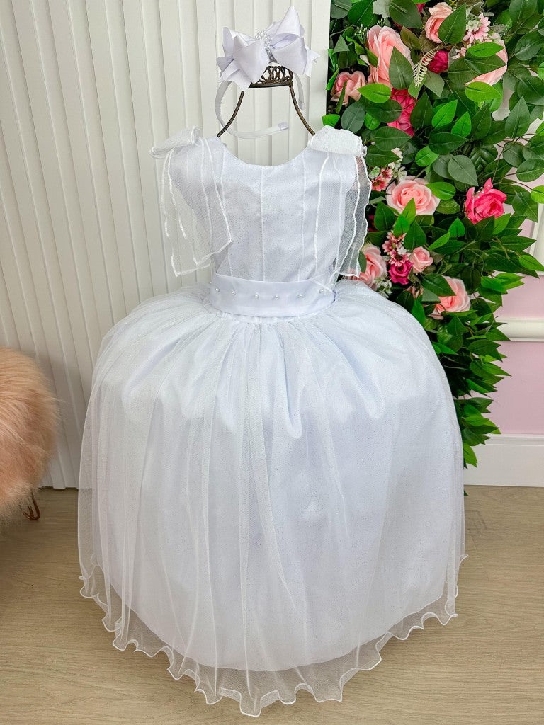 Vestido Marie Longo Mel Branco - Leveza e Elegância para Meninas | Bebeloo Kids