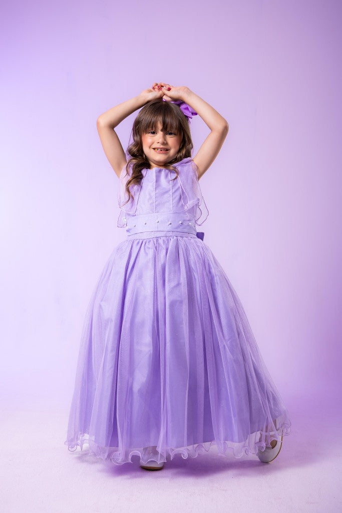 Vestido Marie Longo Mel Lilas - Leveza e Elegância para Meninas | Bebeloo Kids