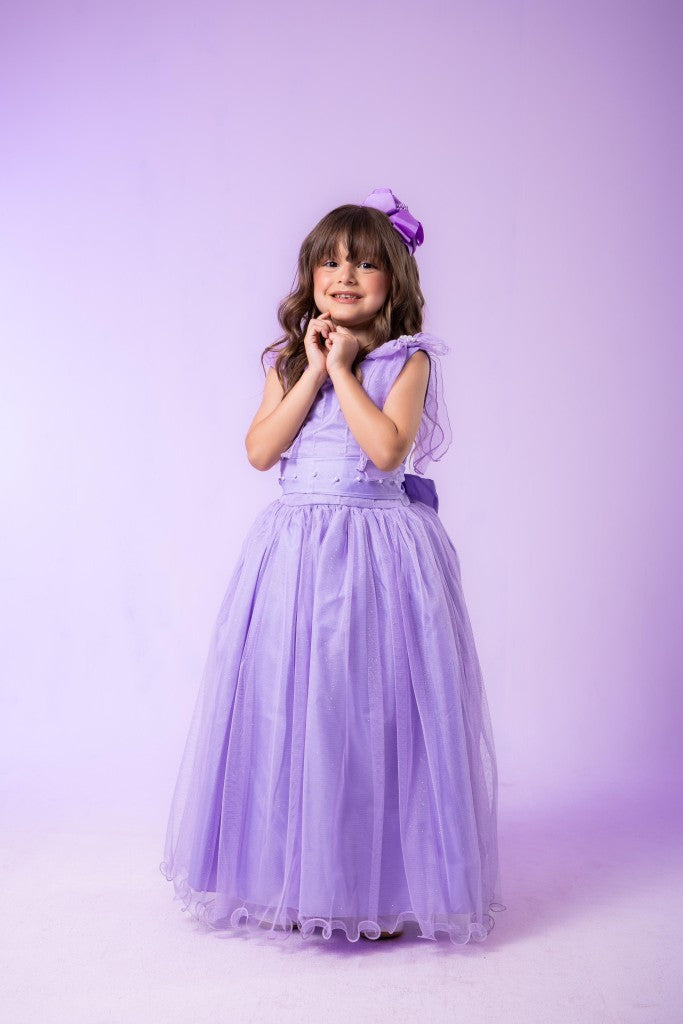 Vestido Marie Longo Mel Lilas - Leveza e Elegância para Meninas | Bebeloo Kids