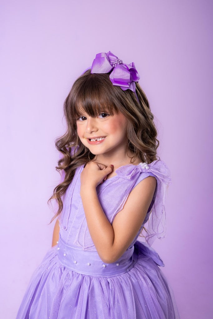Vestido Marie Longo Mel Lilas - Leveza e Elegância para Meninas | Bebeloo Kids