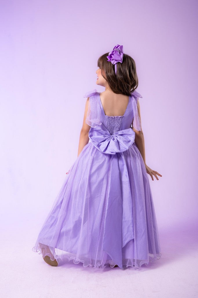 Vestido Marie Longo Mel Lilas - Leveza e Elegância para Meninas | Bebeloo Kids