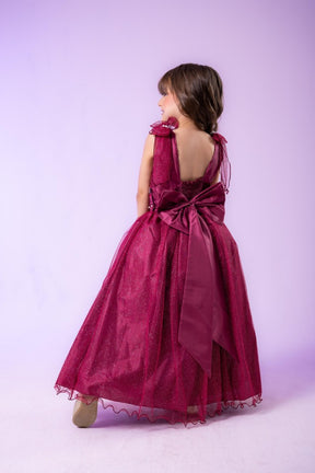 Vestido Marie Longo Mel Marsala - Leveza e Elegância para Meninas | Bebeloo Kids