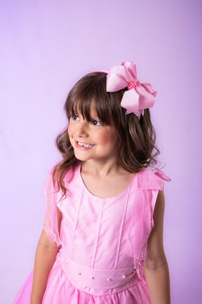 Vestido Marie Longo Mel Rosa Bebe - Leveza e Elegância para Meninas | Bebeloo Kids