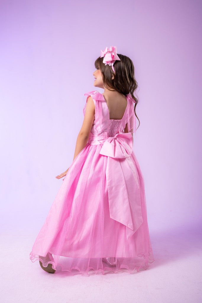 Vestido Marie Longo Mel Rosa Bebe - Leveza e Elegância para Meninas | Bebeloo Kids