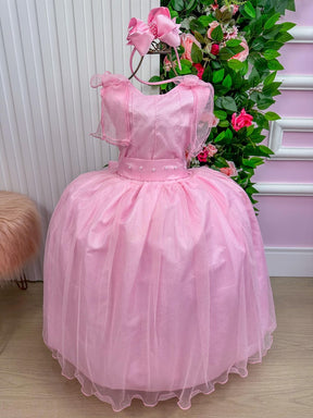 Vestido Marie Longo Mel Rosa Bebe - Leveza e Elegância para Meninas | Bebeloo Kids