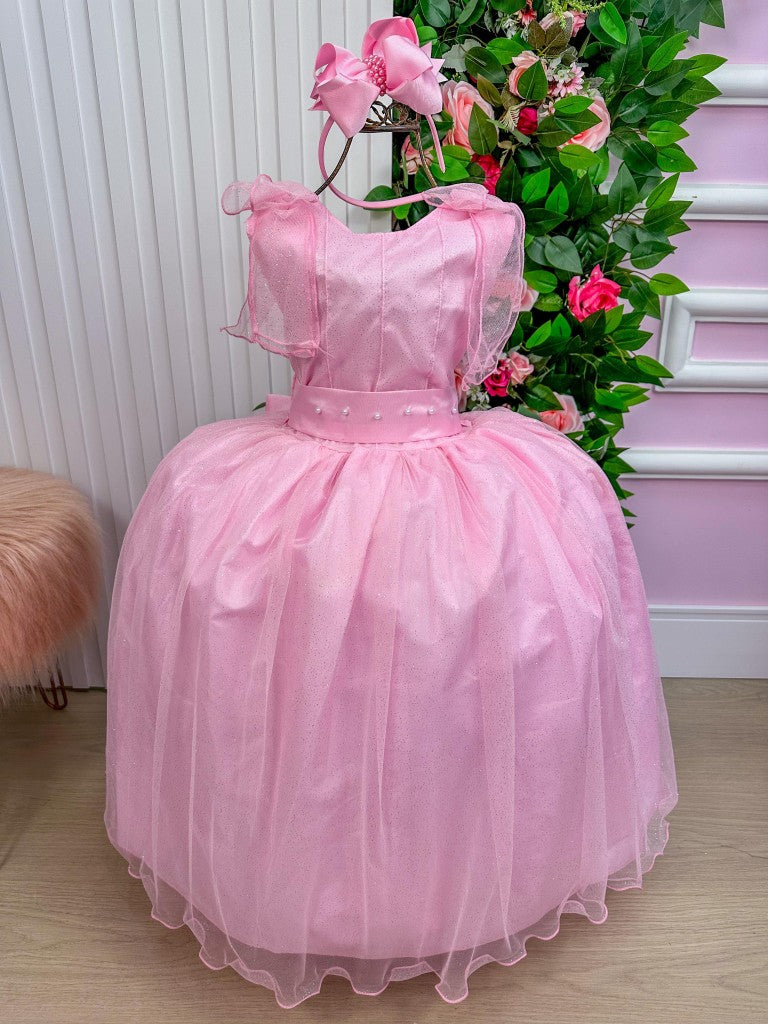 Vestido Marie Longo Mel Rosa Bebe - Leveza e Elegância para Meninas | Bebeloo Kids