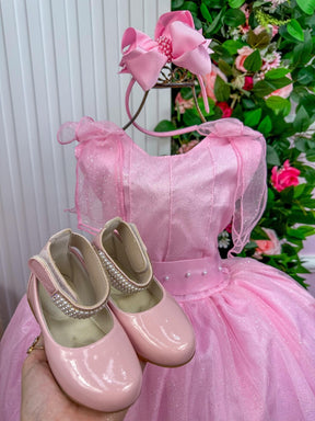 Vestido Marie Longo Mel Rosa Bebe - Leveza e Elegância para Meninas | Bebeloo Kids