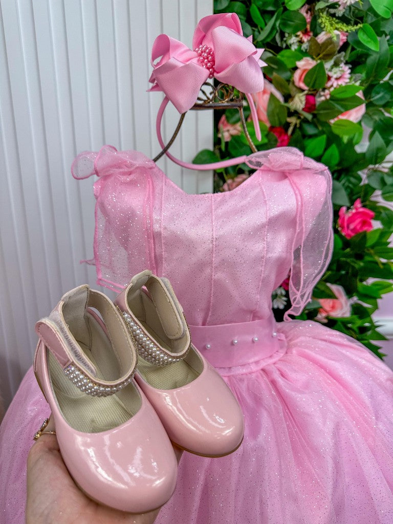 Vestido Marie Longo Mel Rosa Bebe - Leveza e Elegância para Meninas | Bebeloo Kids