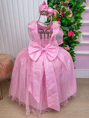 Vestido Marie Longo Mel Rosa Bebe - Leveza e Elegância para Meninas | Bebeloo Kids