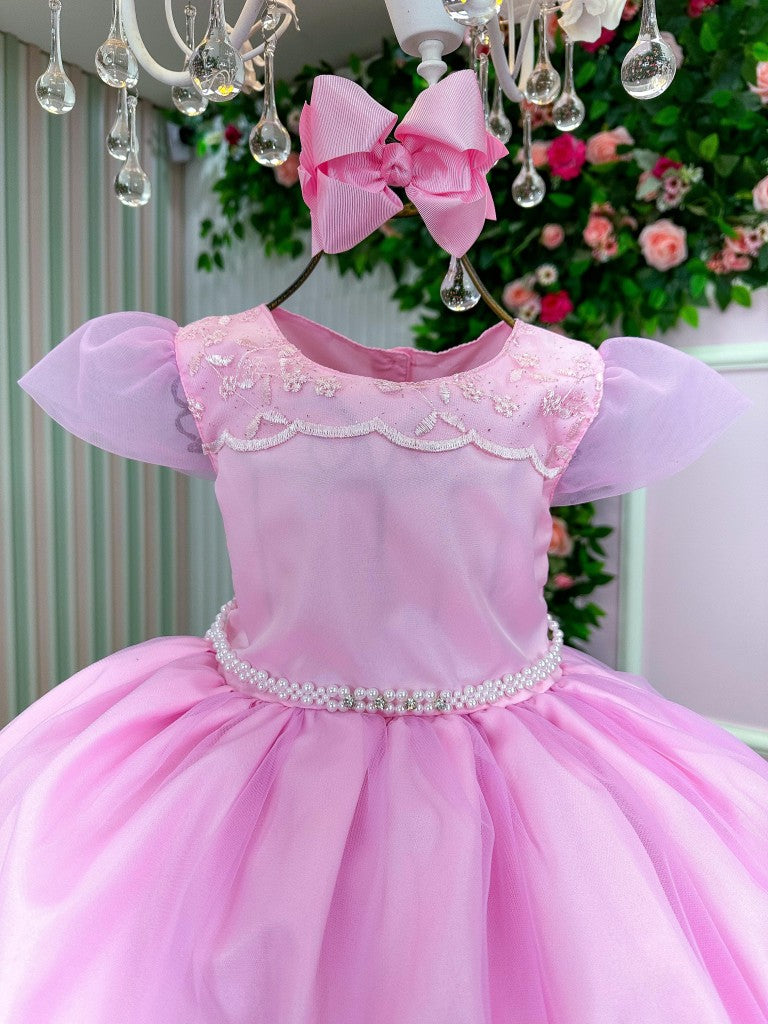 Vestido Marie Rosa Bebe Carina - Leveza e Elegância para Meninas | Bebeloo Kids
